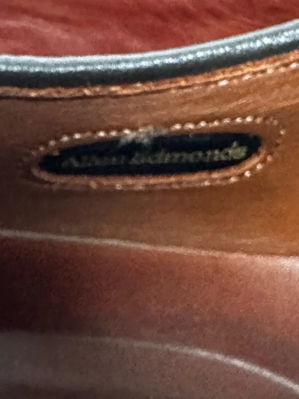 Allen Edmonds Men's Whiskey Oxfords Lace Up Split Front Dress Shoes- Size 11